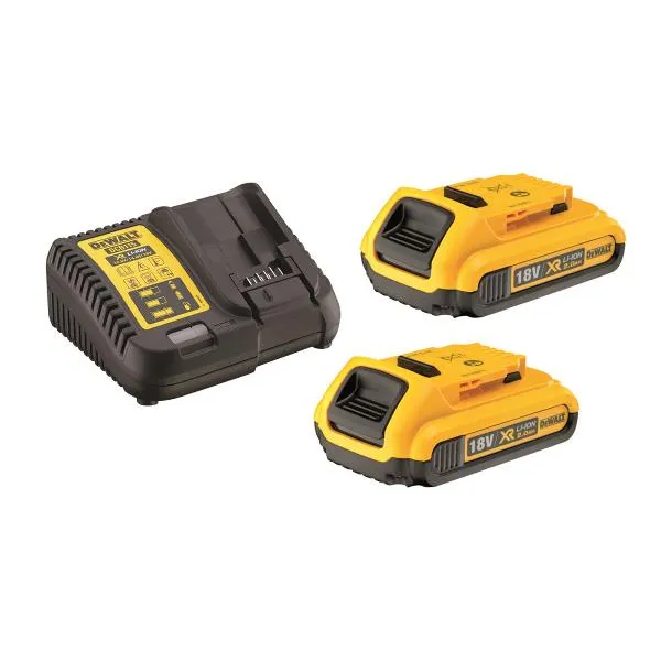 Lader+batteri x2 18v 2ah dcb115d2 bilde
