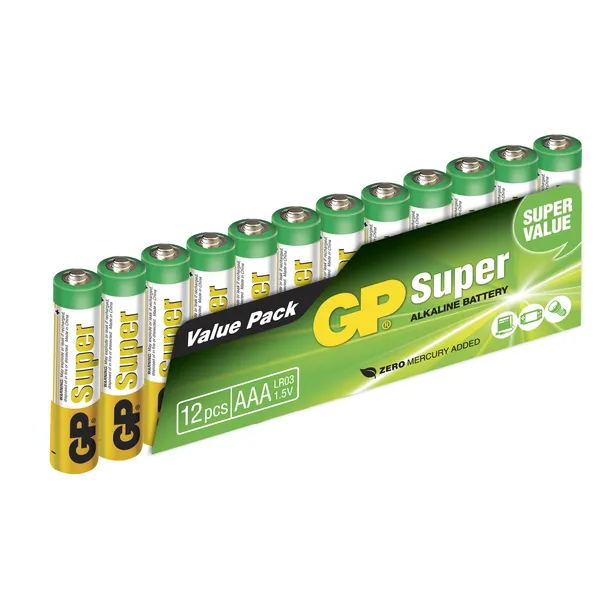 BATTERI ALKALISK LR03/AAA 12PK bilde