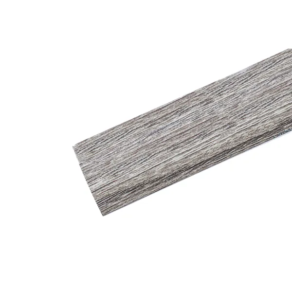 Nivålist nr 6 i eik grå foliert aluminium. bilde