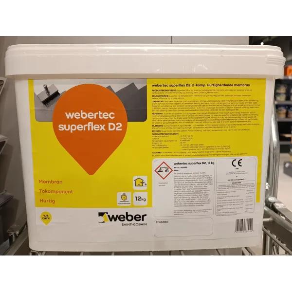 WEBER TEC SUPERFLEX D2 MEMBRAN 12KG bilde