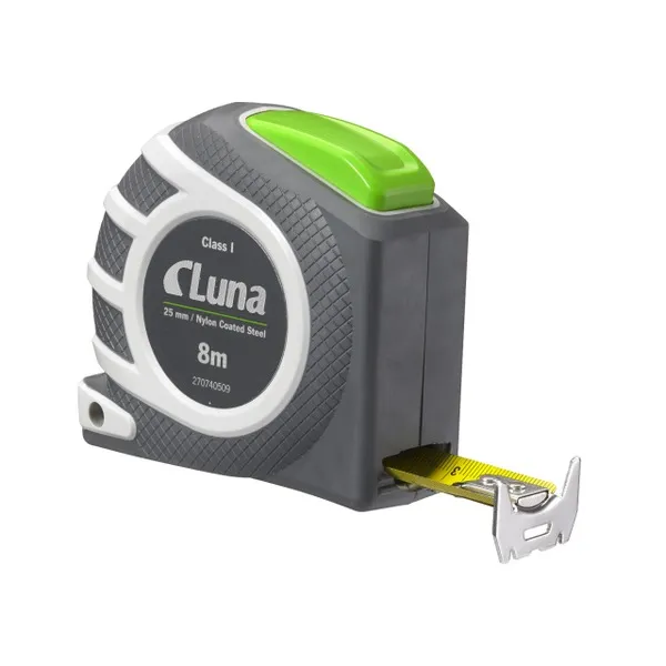 MÅLEBÅND LUNA AUTO LOCK B 8025 8M MAGNET ENDEHAKE KLASSE I bilde
