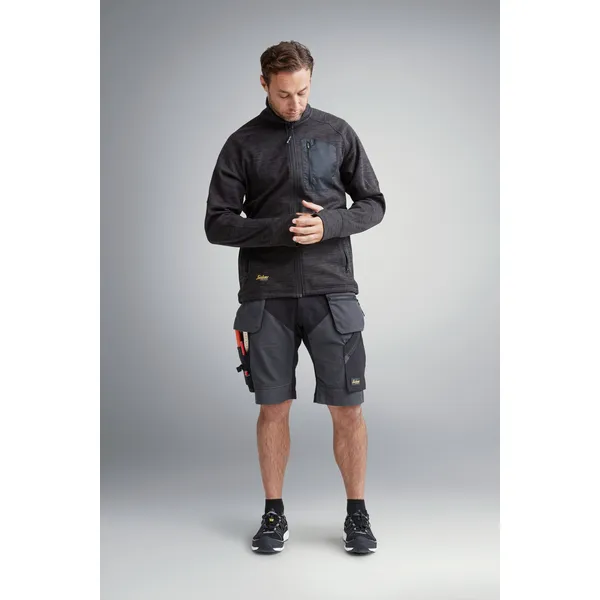 Snickers Workwear shorts 6904 mgrå/sort bilde