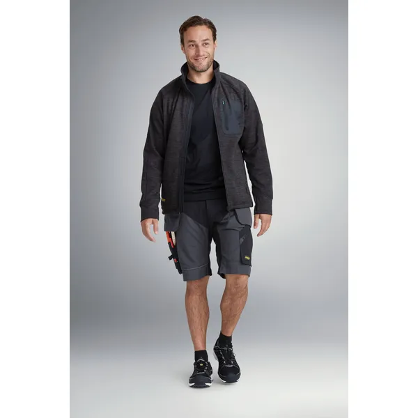 Snickers Workwear shorts 6904 mgrå/sort bilde