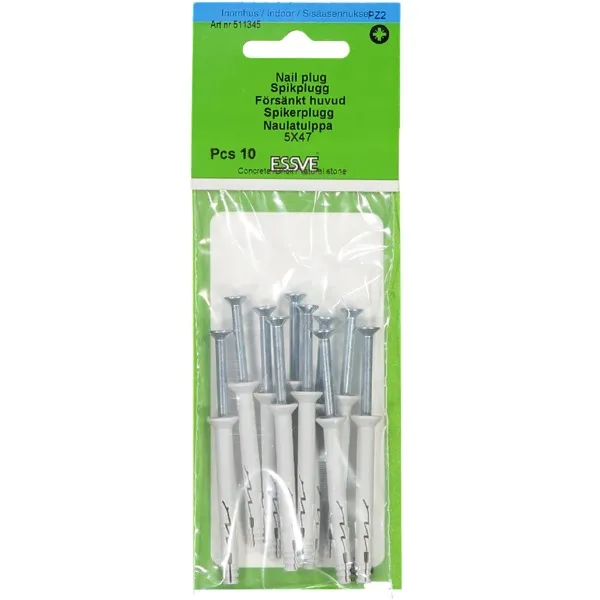 Spikerplugg forsenket krage 5X47 Blankforsinket A-10 bilde